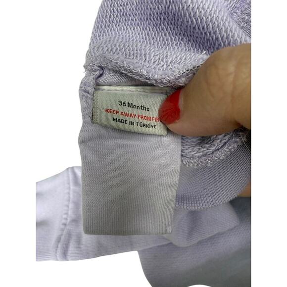 Stella McCartney Babies Purple Shell-Print Cotton Sweatshirt Size 3T - Picture 5 of 7